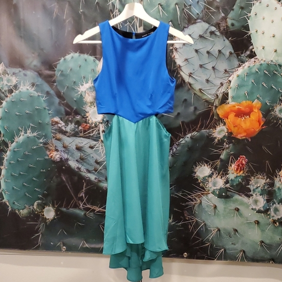 Donna Mizani | Dresses | Donna Mizani Cutout Colorblock Dress | Poshmark